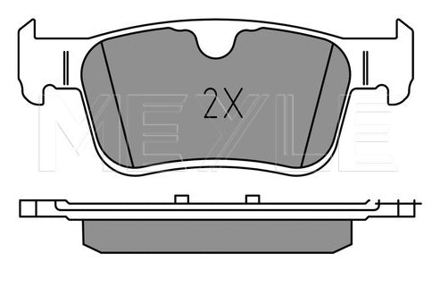 Volvo S60 III, XC 60 II, V60 II, S90 II, V90 II Rear Brake Pad Set - 0252256816/PD Meyle