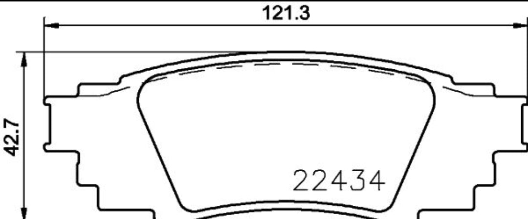 Toyota Land Camry 2018-, Altis 2022- Lexus ES, LBX, RX, UX Rear Brake Pad Set - P83160 Brembo