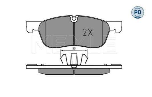 Jaguar E-Pace X540, F-Pace X761, XF X260, XE X760, LR DS L550, Evoque L538, Velar L560 Front Brake Pads 0252214519/PD - Meyle