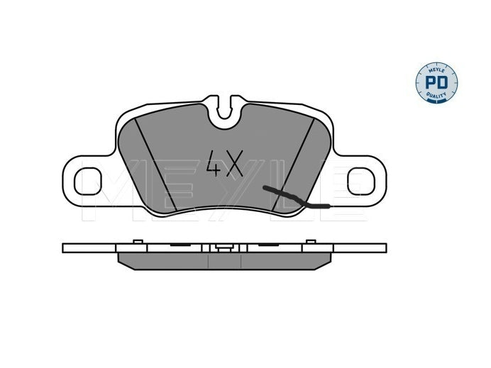 Porsche Panamera Rear Brake Pads - 0252455416/PD Meyle