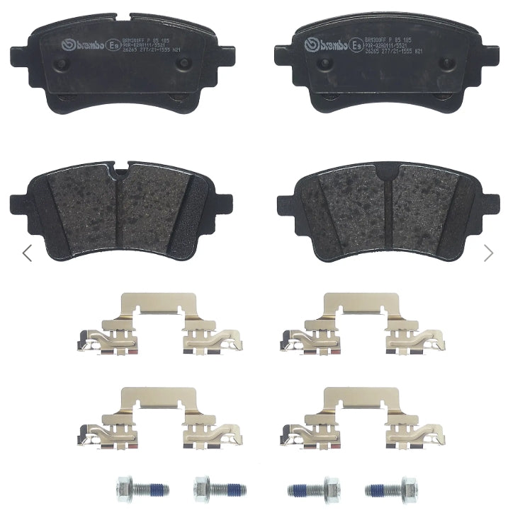 Audi A4 8W2, A6 4A2, Q5 FYB, Q7 4M Rear Brake Pad Set - P85185 - Brembo