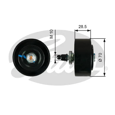 Toyota Fortuner, Crysta, Land Cruiser Diesel Fan Belt Adjuster Pulley - T36335 Gates