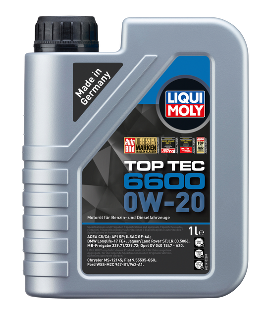 Liqui Moly Top Tec 6600 0W-20 1L - 21410 Liqui Moly