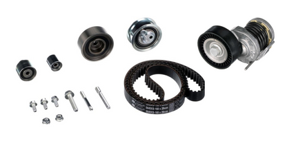 Audi A4, A6, Q3, Q5, Skoda Rapid, VW Polo, Vento, Ameo Diesel Timing Kit with Belt Adjuster - K025649XS & 7803-9638427A Gates