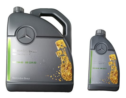 Mercedes 5W-30 Engine Oil 6 Litres MB 229.52 - Mercedes