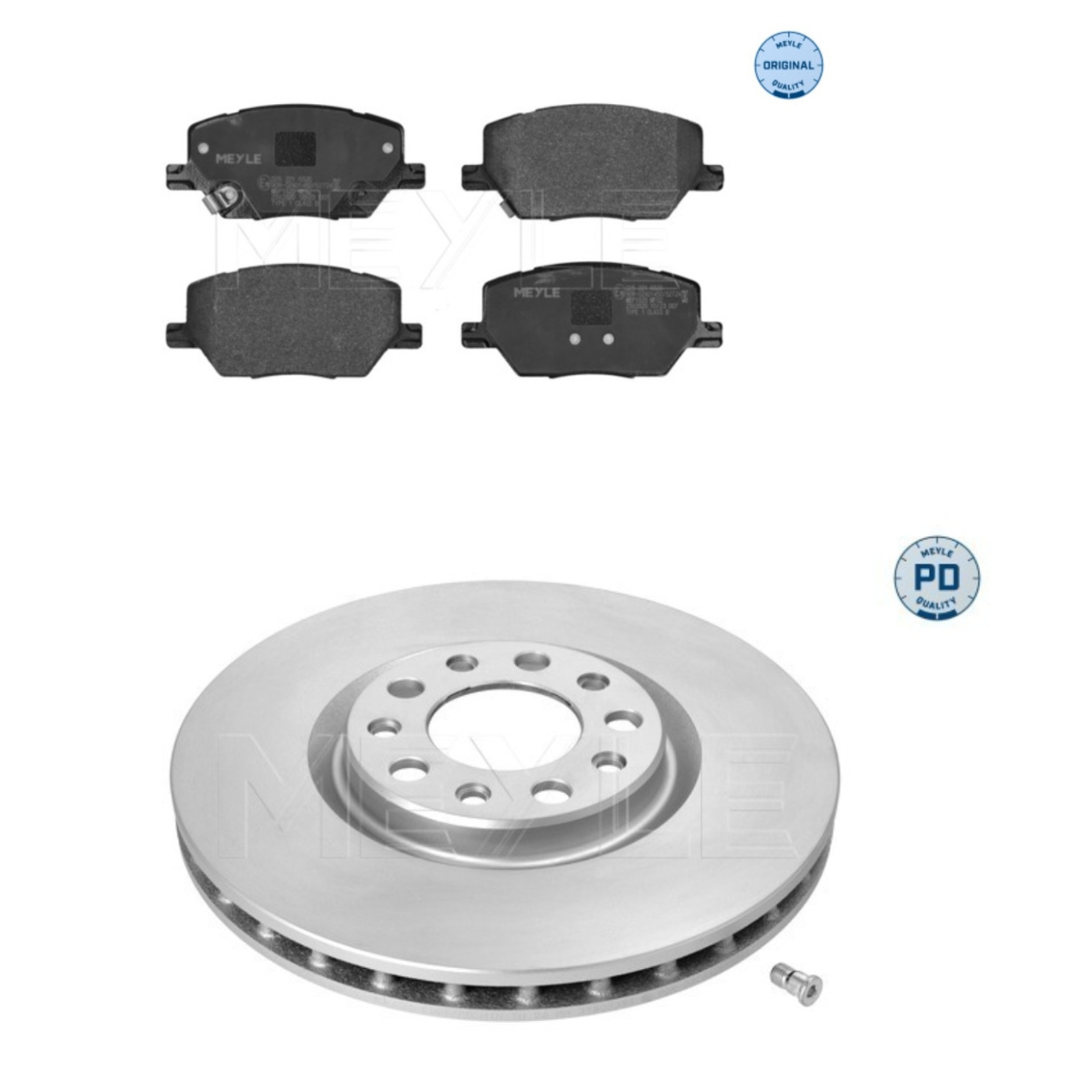 Jeep Compass Front Disc Rotor Set Dia 305 mm + Front Brake Pads - 15-155210004/PD & 0252216520  Meyle Germany