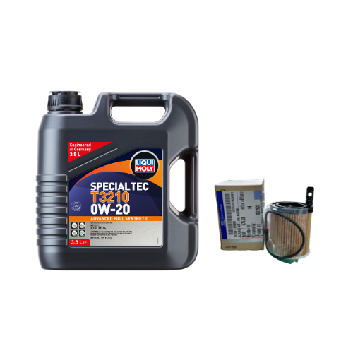 Hyundai Creta, Kia Seltos BS VI Petrol Service Combo - Liqui Moly 0W-20 3.5L + Hyundai Oil Filter + Air Filter