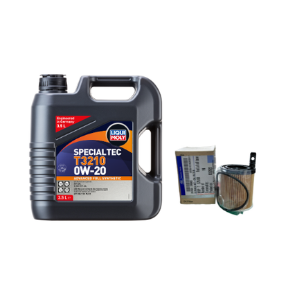Hyundai Creta, Kia Seltos BS VI Petrol Service Combo - Liqui Moly 0W-20 3.5L + Hyundai Oil Filter + Air Filter