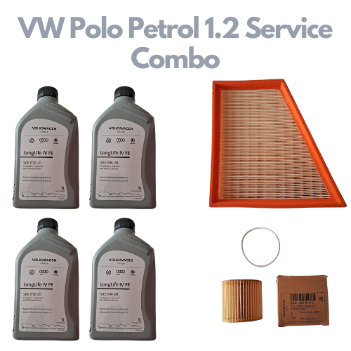 VW Polo Petrol 1.2 - Service Combo - VW Oil Filter, Air Filter & VW 0W-20 4 litres - Volkswagen
