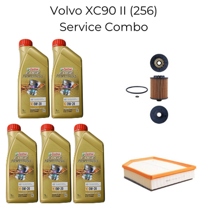 Volvo XC90 II (256) D5 AWD 2016-21 - Service Combo - Castrol Edge Professional 0W-20 5 litres + Mahle Oil & Air Filter