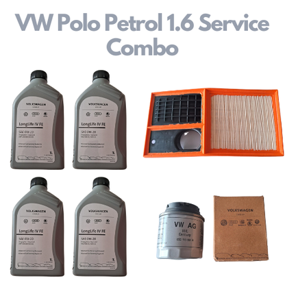 VW Polo, Vento, Ameo, Petrol 1.2 - Service Combo - VW Oil Filter, Air Filter & VW 0W-20 4 litres - Volkswagen