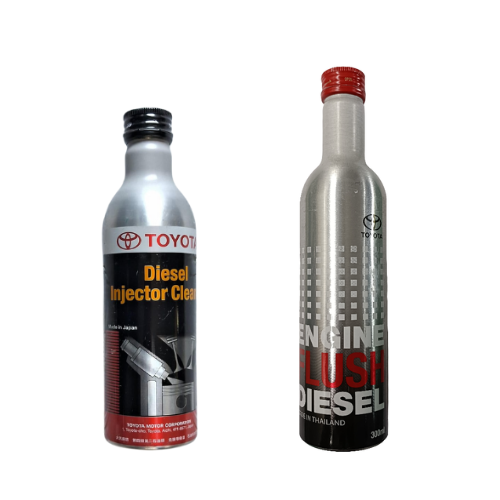 Toyota Engine Flush Diesel 300 ml + Injector Cleaner 250 ml - 08814-80090 & 08813-80100 Toyota