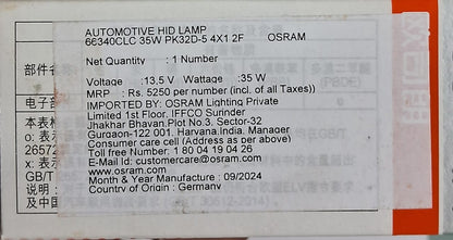 Osram D3S Bulb Classic Xenarc - 1.5V 35W PK32d-5 - 66340CLC - Osram