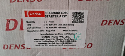 Maruti Suzuki A-Star, Alto K10, Ritz, Swift, Dzire, Wagon R K Series, Zen Estillo - Self Starter SR428080-6040 - Denso