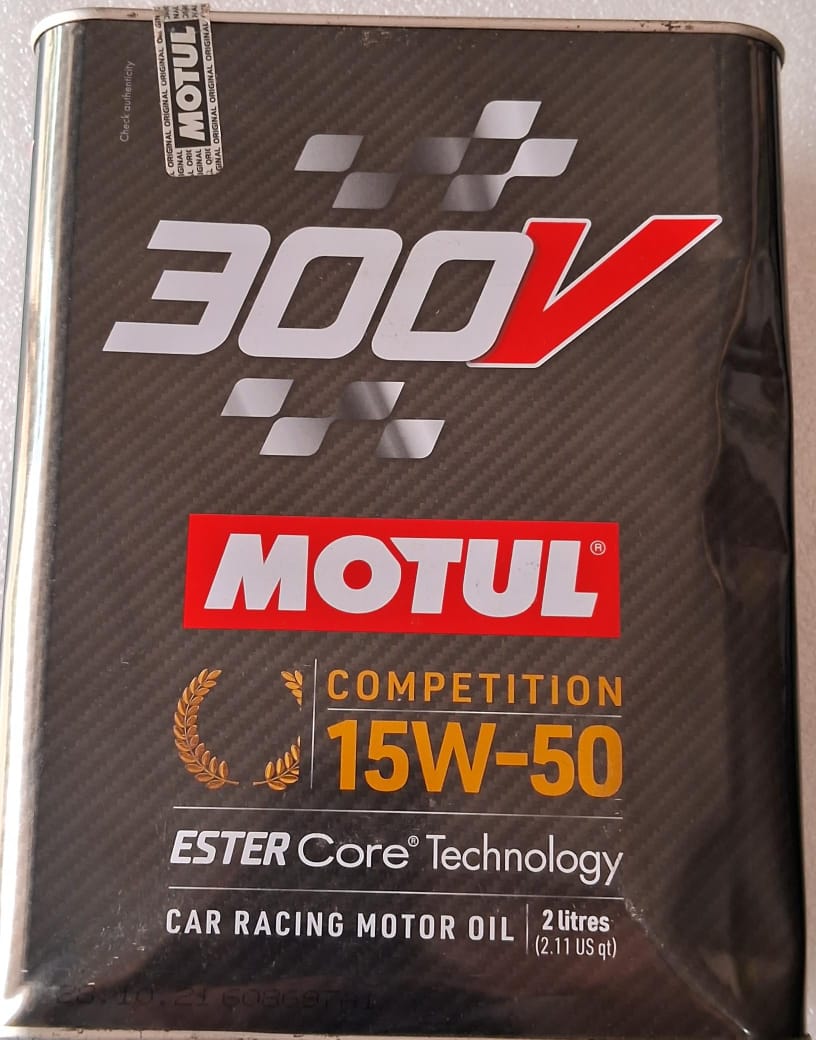 Motul 300V Competition 15W-50 Car Racing Motor Oil 2L - 110860 Motul