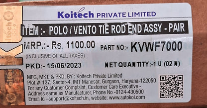 VW Polo, Vento, Skoda Rapid Tie Rod End Set - Autokoi