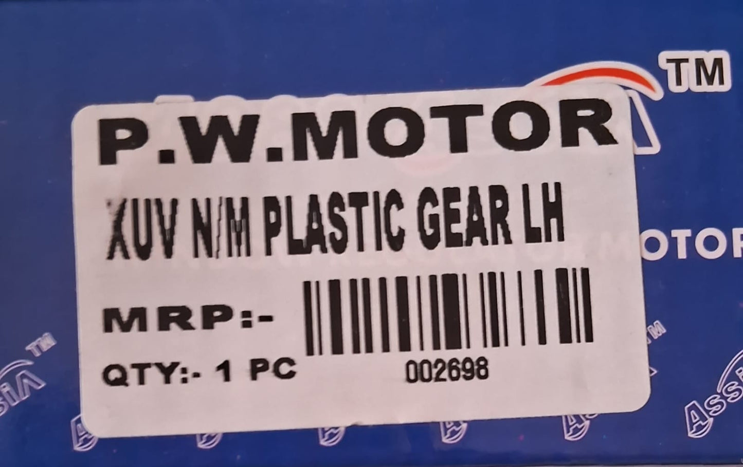 Mahindra XUV N/M - Power Window Motor Gear LH Side - AS002698L - MJ