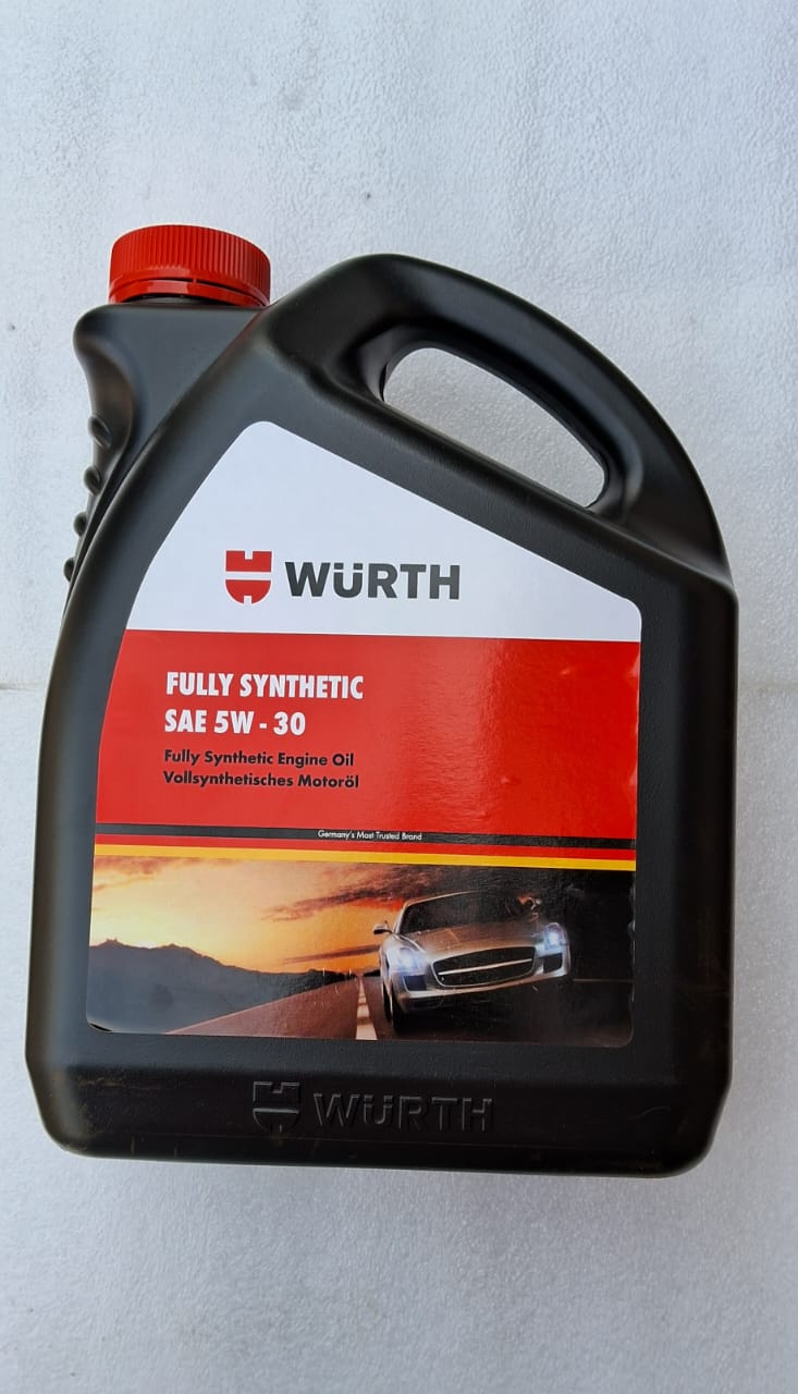 Wurth Fully Synthetic Engine Oil SAE 5W30 3.5 Ltrs Wurth Motorparts Junction