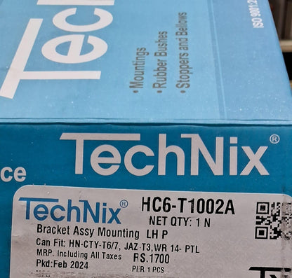 Honda City Type 6, 7, Jazz Type 3, WRV (2014) Petrol - Engine Mounting LH Side - HC6-T1002A - TechNix