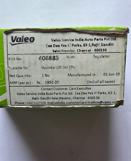 Hyundai I20 Old, Xcent, Grand I10 Diesel - Regulator - 406883 - Valeo