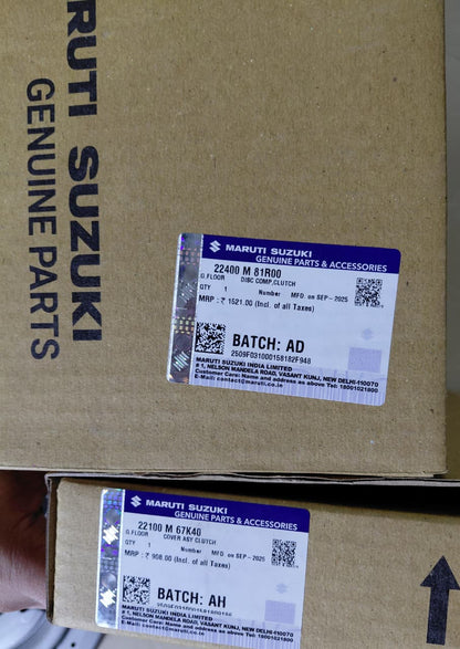 Maruti Suzuki Wagon R (From 2018) K10 Engine, Celerio (From 2021), Alto K10 (From 2022), S-Presso - Clutch Set with clutch bearing - 22400 M 81R00, 22100 M 67K40, 23265 M 79F80 - MGP Genuine