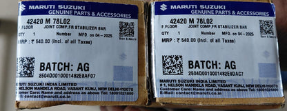 Maruti Suzuki Eeco old - Front Stabilizer Link (Linkers) RH & LH Side Set - 42420 M 78L02 - MGP Genuine