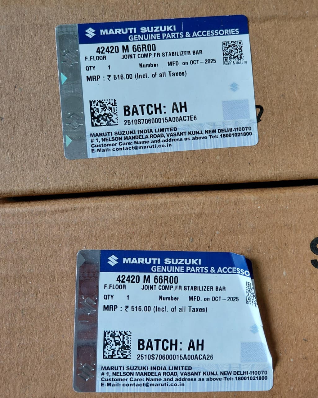 Maruti Suzuki Wagon R New (After 2018), Ignis - Front Stabilizer Link (Linkers) RH & LH Side Set - 42420 M 66R00 - MGP Genuine