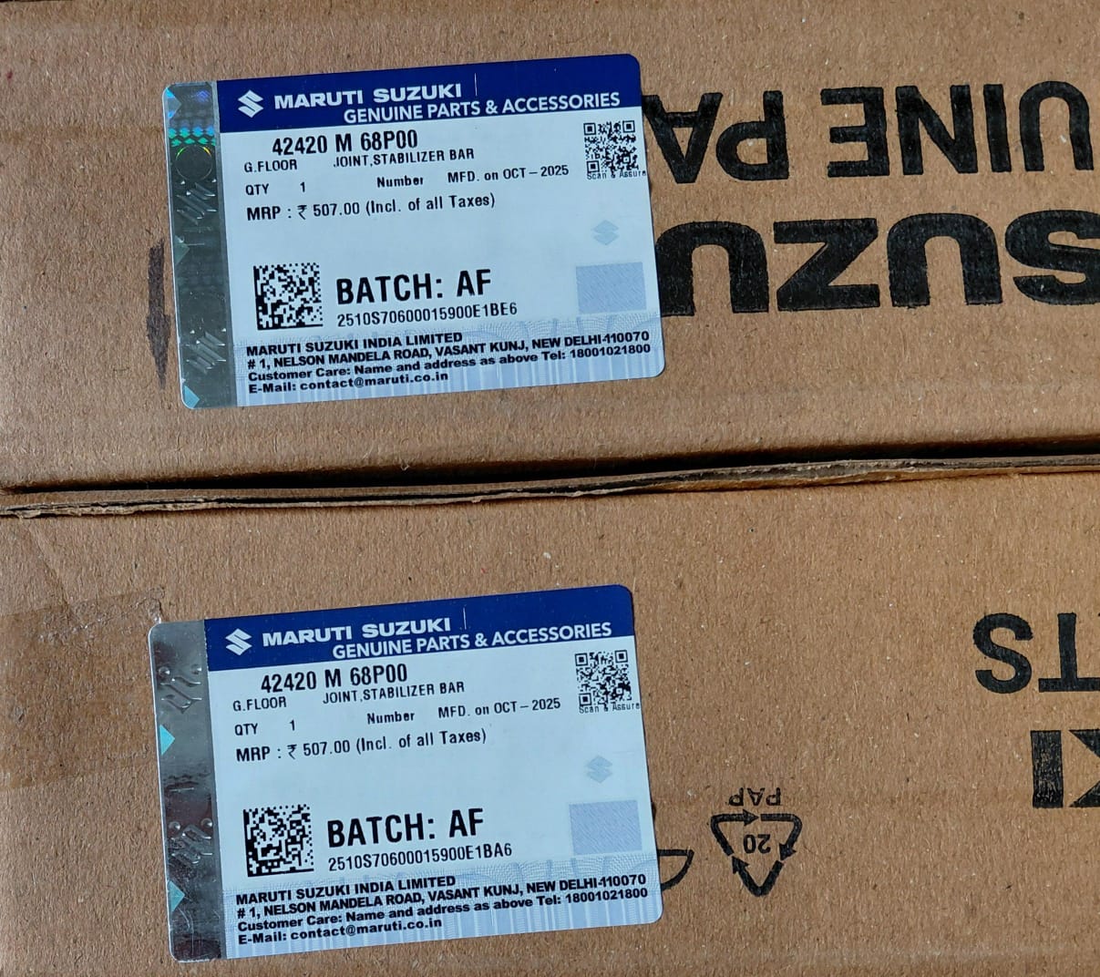 Maruti Suzuki Baleno - Front Stabilizer Link (Linkers) RH & LH Side Set - 42420 M 68P00 - MGP Genuine