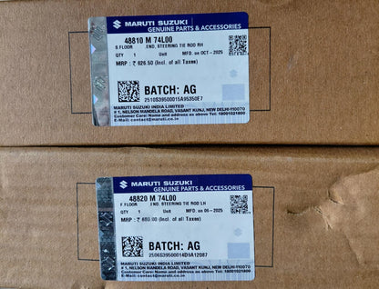 Maruti Suzuki Swift K Series, Dzire (2013-18) - Tie Rod End RH & LH Side Set 48810 M 74L00, 48820 M 74L00 - MGP Genuine