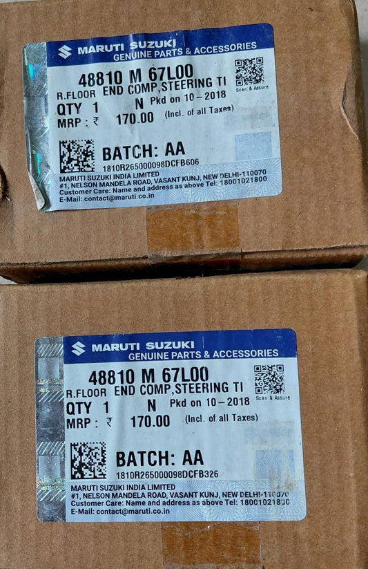 Maruti Suzuki Wagon R K Series (2010-18) - Tie Rod End RH & LH Side Set 48810 M 67L00 - MGP Genuine
