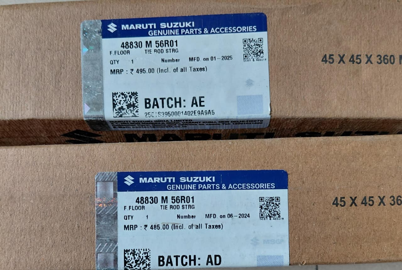 Maruti Suzuki Swift New (After 2018) - Steering Ball Joint (Rack End) RH & LH Side Set 48830 M 56R01 - MGP Genuine