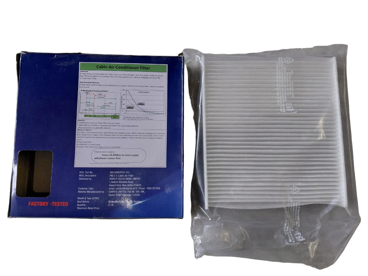 Maruti Suzuki Brezza - AC Filter (Cabin Air Filter PM 2.5) - 990J0M82PS0-010 - MGP Genuine