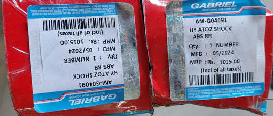 Hyundai Santro Xing old - Rear Shocker Set - AMG04091 - Gabriel