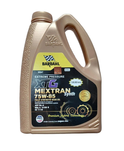 Bardahl XTG Mextran 75W-85 Fully Synthetic Gear Oil 2.5 litres (GL-4) - Bardahl