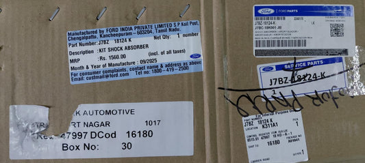 Ford Figo N/M, Figo Aspire - Front Shocker Right & Left Side J7BZ18124E, J7BZ18124K - Ford