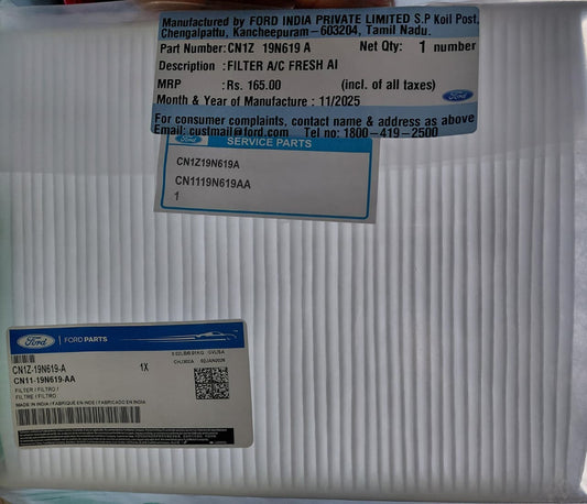 Ford Figo Aspire, Ecosport - AC Filter CN1Z19N619A - Ford Genuine
