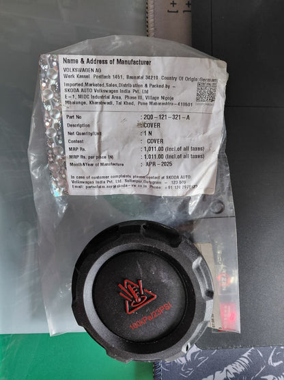 Audi A3 8P1, 8V1, A4 8K2, A6 4G, Q5 8RB, Porsche Panamera 971, Skoda Laura, Octavia III Coolant Cap - 2Q0121321A VW
