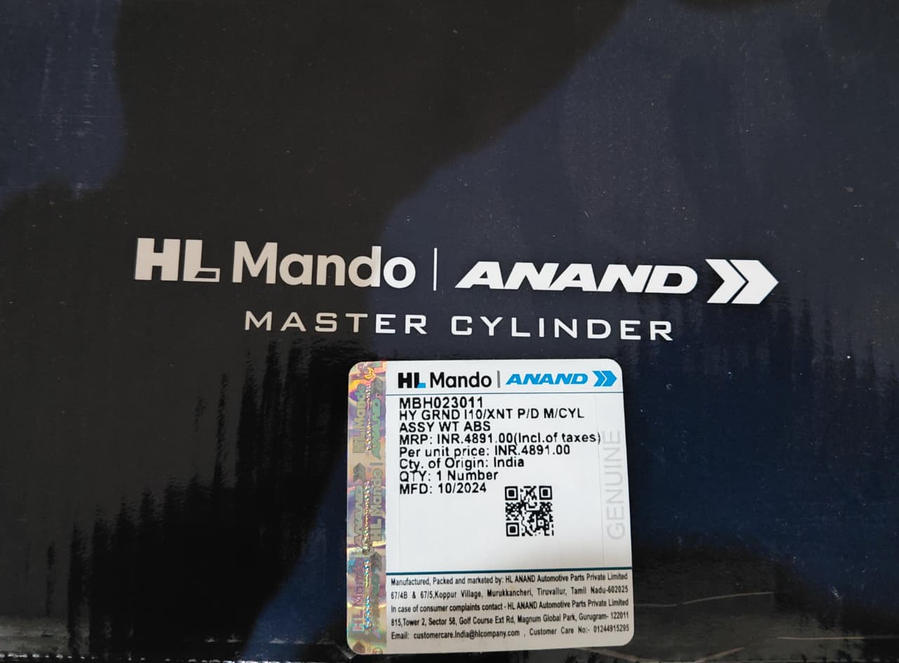 Hyundai i10 Grand, Xcent P/D WT ABS Master Cylinder Assy - MBH023011 Mando