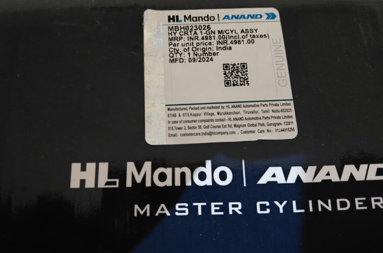 Hyundai Creta 1-Gen Master Cylinder Assy - MBH023026 Mando