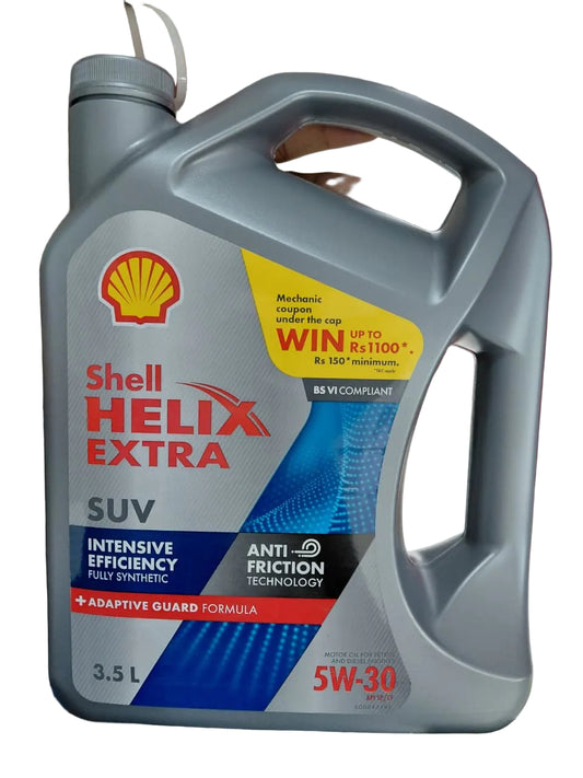 Shell Helix Extra SUV 5W-30 3.5L Fully Synthetic Engine Oil - Shell