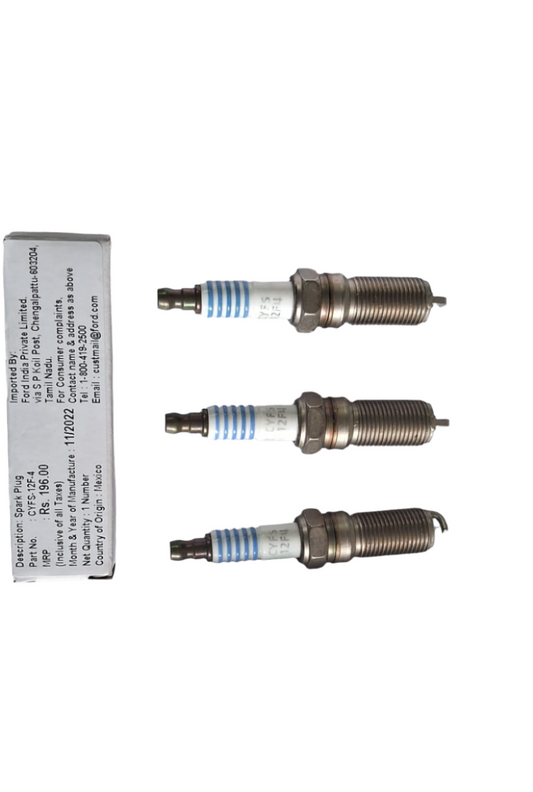 Ford Ecosport, Figo, Figo Aspire Petrol - Spark Plug CYFS-12F-4 (Set of 3) - Ford Genuine