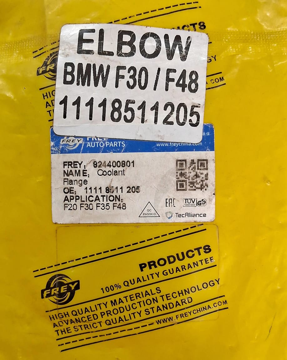 BMW 3 Series F30, 5 Series F10, G30, X1 F48, X3 F25, G01, 7 Series G11, Mini F55, F56, Clubman F54, Countryman F60, F57 - Water Elbow (Coolant Flange) 11118511205 - Frey