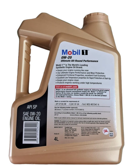 Mobil 1 Advanced Full Synthetic 0W-20 4 Litres - Mobil (For Maruti Suzuki Cars)