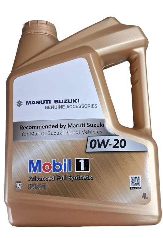 Mobil 1 Advanced Full Synthetic 0W-20 4 Litres - Mobil (For Maruti Suzuki Cars)