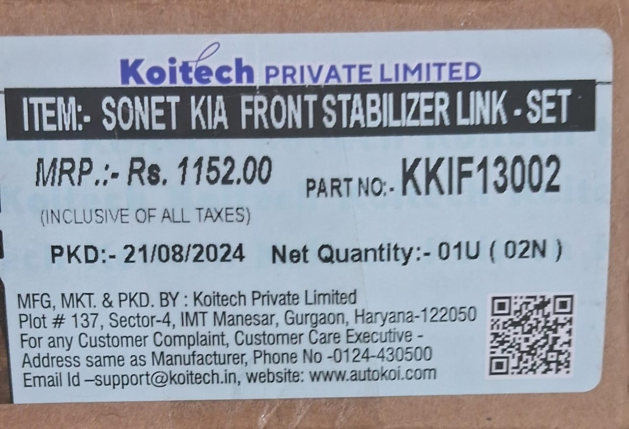 Kia Sonet - Front Linkers set of 2 - KKIF13002 - Autokoi