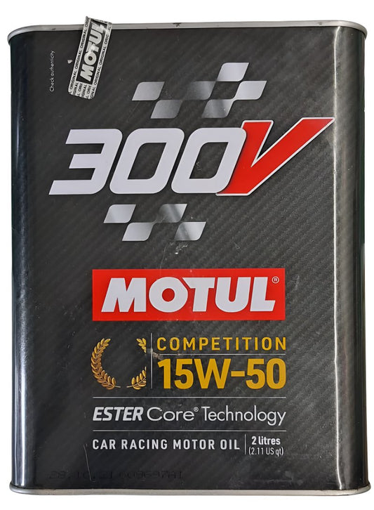 Motul 300V Competition 15W-50 Car Racing Motor Oil 2L - 110860 Motul