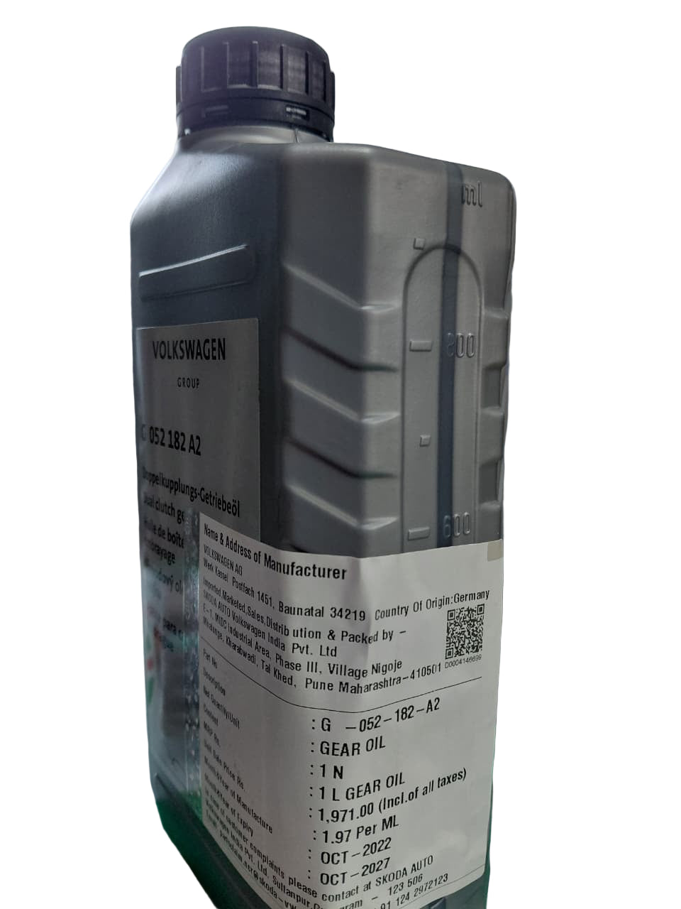Volkswagen DSG Automatic Transmission Fluid - G 052182A2 - Volkswagen