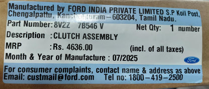 Ford Ecosport/Figo Aspire Diesel - Clutch Set - 8V2Z 7B546 V - Ford