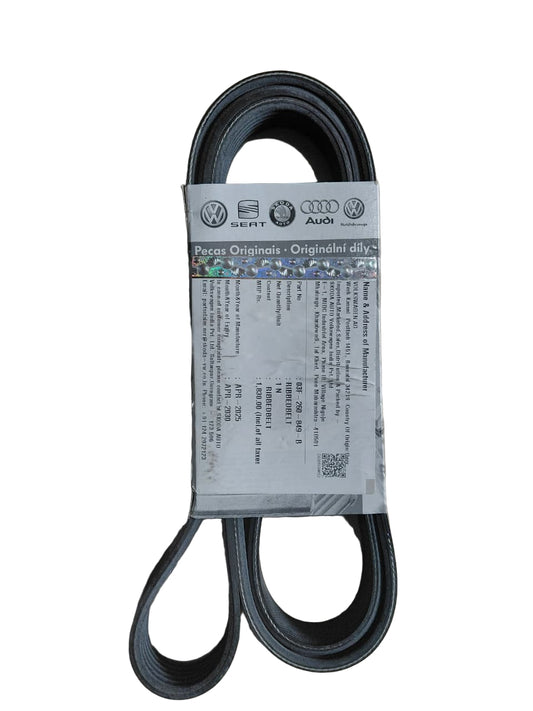 VW Polo, Vento, Jetta IV, Skoda Fabia, Rapid, Yeti, Audi A3 8P Old 1.2 TSI - Fan Belt (6 PK 1690) - 03F260849B - Volkswagen