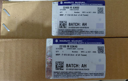 Maruti Suzuki Swift K Series (2011-18), Ritz - Clutch Set with clutch bearing - 22400 M 83K02, 22100 M 83K40, 23265 M 79F80 - MGP Genuine